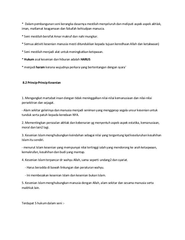 Kesenian Dalam Islam