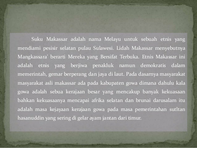 Dapatkan Gambar Suku Makassar Terupdate by Cikimm.com
