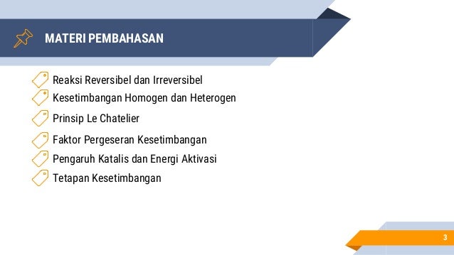 Kesetimbangan Kimia Kimia Dasar