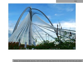 TOPIC




BRIDGES_ SERI WAWASAN BRIDGE_MALAYSIA_ FORTH YR ARCHITECTURE_0828_CONSTRUCTION TECHNOLOGY AND STRUCTURES_BSSA_NMIMS
 