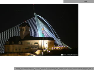 TOPIC




BRIDGES_ SERI WAWASAN BRIDGE_MALAYSIA_ FORTH YR ARCHITECTURE_0828_CONSTRUCTION TECHNOLOGY AND STRUCTURES_BSSA_NMIMS
 