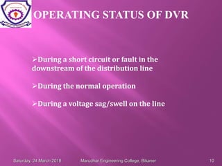 Dynamic Voltage Regulator | PPTX