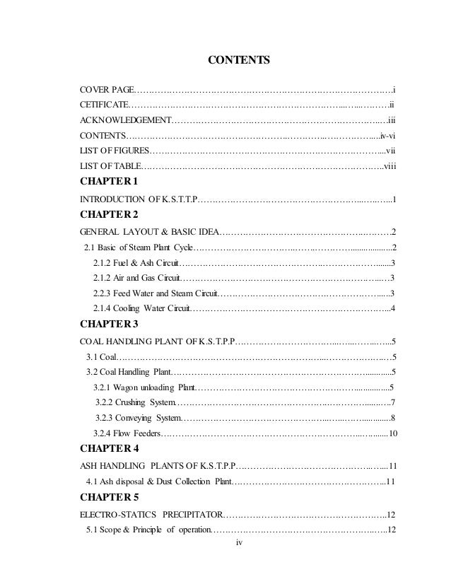 report content page template keshav report file format on kali sindh thermal power report content page template keshav report file format on kali sindh thermal power