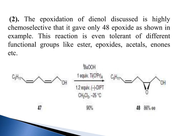 Katsuki Sharpless Asymmetric Epoxidation and its Synthetic Applications
