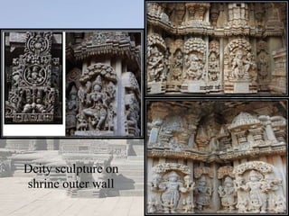 Deity sculpture on
shrine outer wall
 