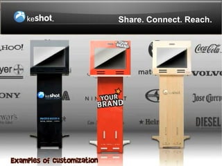 Share. Connect. Reach.



A. S t a n d a r d a c r y l i c c oB. e ru s t o m i z e d a c r y l i c c o v e r C. C u s t o m i z e d
                                    v C
                                                                                    s ta nd a nd
                                                                                    c ove r.
 