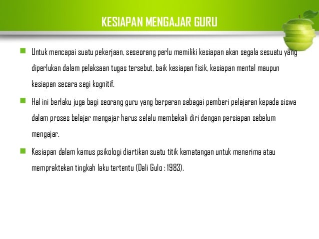 Kesiapan Guru Mengajar
