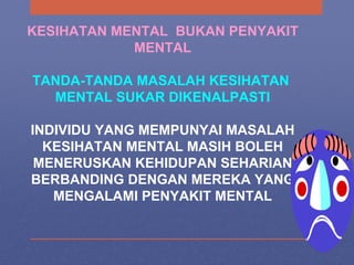 Kesihatan mental definisi