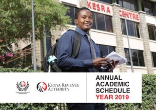 ANNUAL
ACADEMIC
SCHEDULE
YEAR 2019
 
