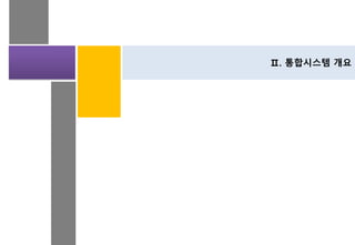 Ⅱ. 통합시스템 개요
 