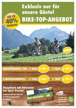 Sport Kessler Riezlern Bike Plakat