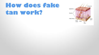 How does fake
tan work?

 