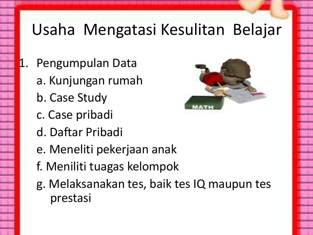 Kesulitan belajar