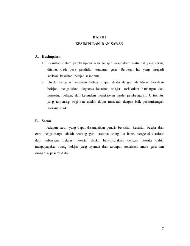 Kesulitan Belajar Dan Cara Mengatasinya