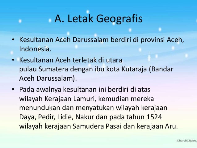 Sejarah - Kesultanan Aceh Darussalam