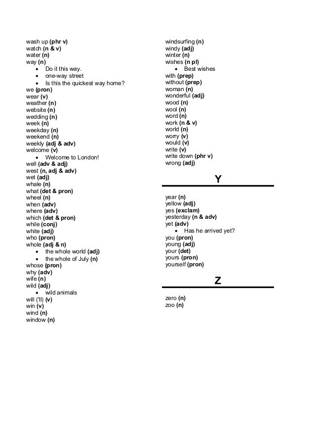 Ket vocab-list