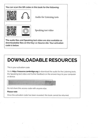 Ket 2020 a2 key 1 authentic practice tests | PDF