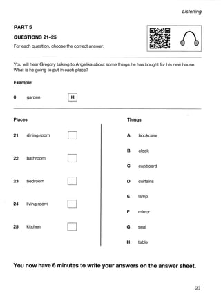 Ket 2020 a2 key 1 authentic practice tests | PDF