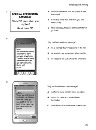 Ket 2020 a2 key 1 authentic practice tests | PDF