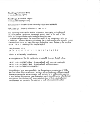 Ket 2020 a2 key 1 authentic practice tests | PDF