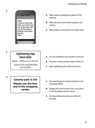 Ket 2020 a2 key 1 authentic practice tests | PDF