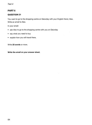 Ket 2020 a2 key 1 authentic practice tests | PDF