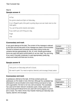 Ket 2020 a2 key 1 authentic practice tests | PDF