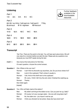 Ket 2020 a2 key 1 authentic practice tests | PDF