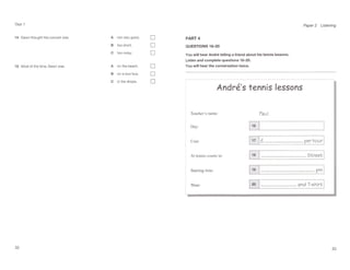 KEY ENGLISH WITH ANSWERS AND TEACHER'S NOTES | PDF