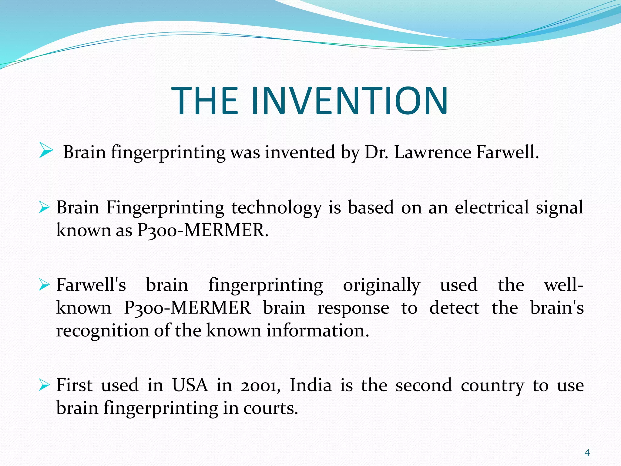 Brain Fingerprinting | PPT