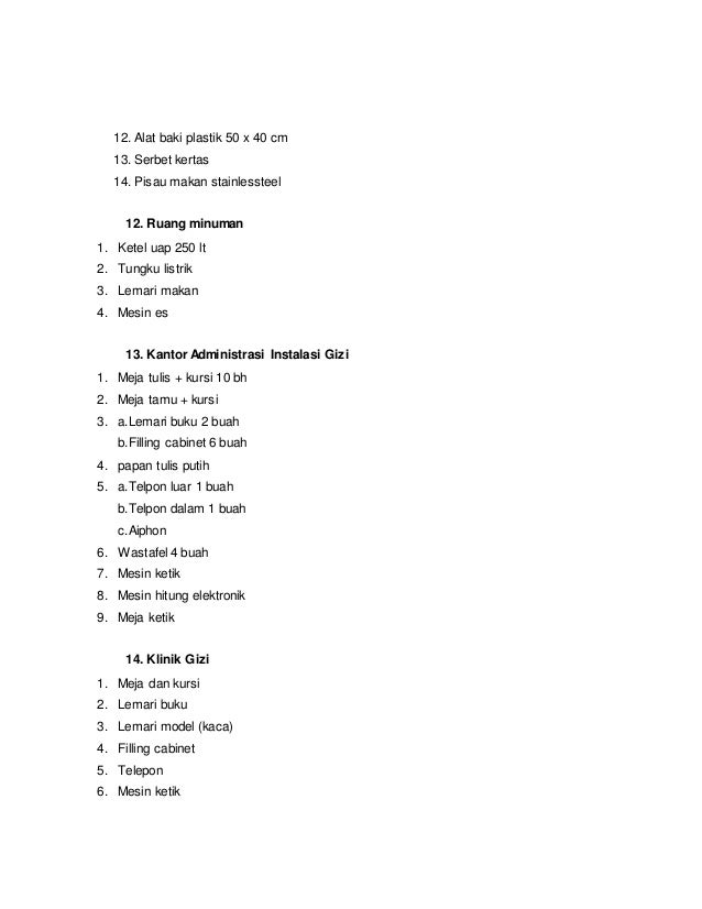 Ketenagaan Di Instalasi Gizi