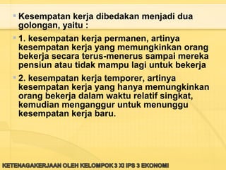 Ketenagakerjaan kelas xi