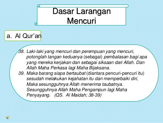 Mencuri Dalam Islam