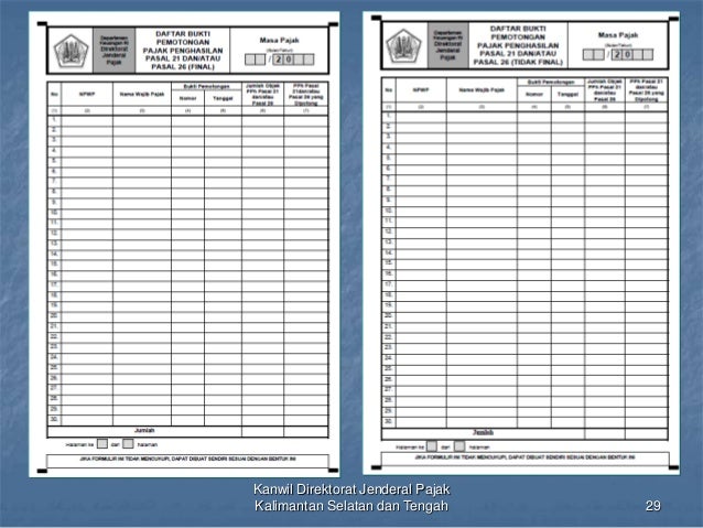 Ketentuan perpajakan bagi bendahara