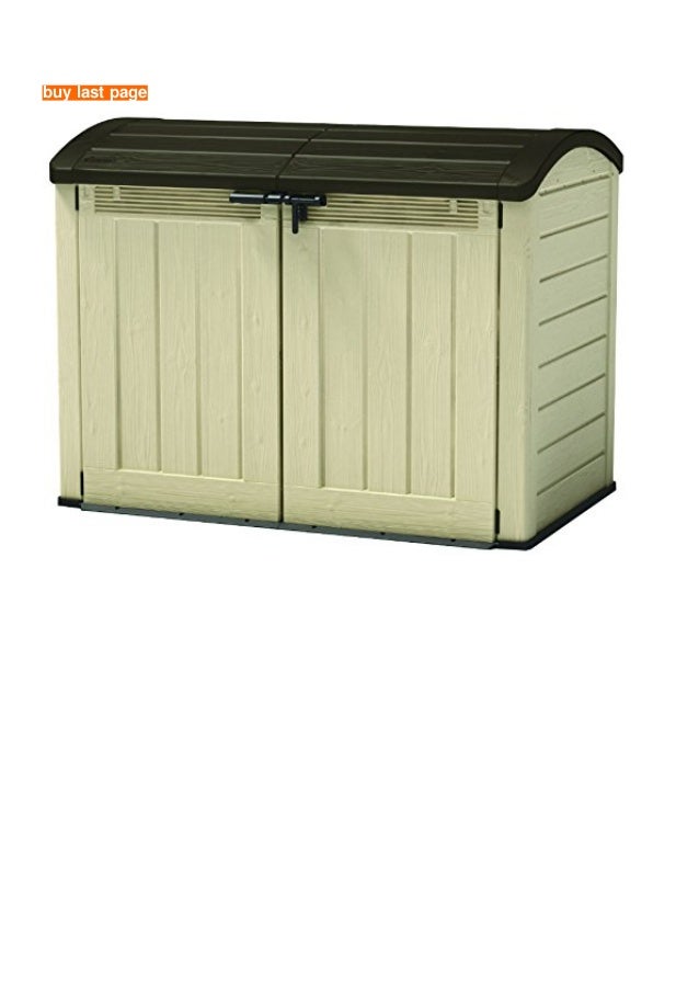 Keter It Out Ultra Outdoor Plastic Garden Storage Bike Sh