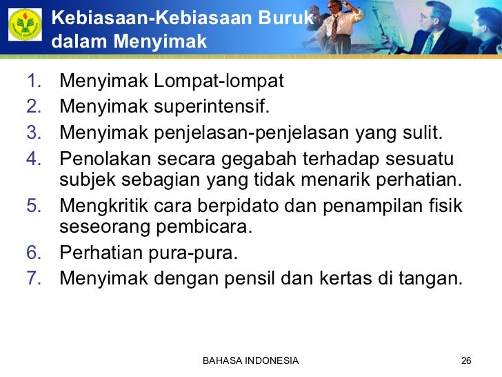 Keterampilan Menyimak