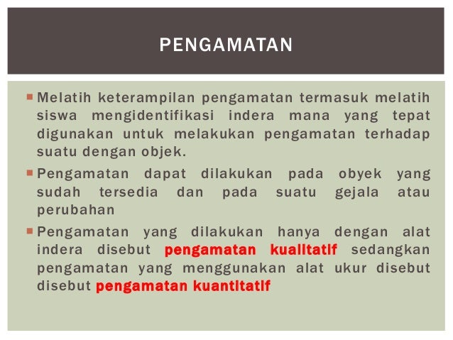 Keterampilan proses pembelajaran ipa