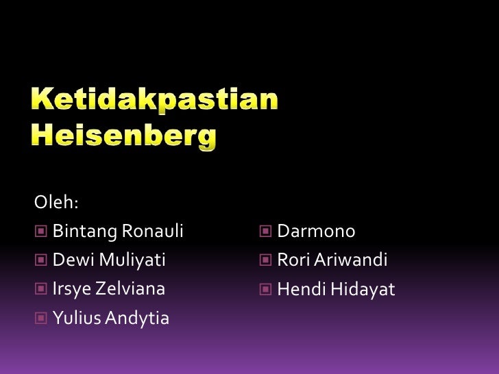 Ketidakpastian Heisenberg