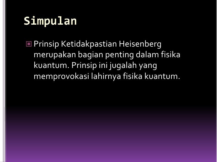 Ketidakpastian Heisenberg