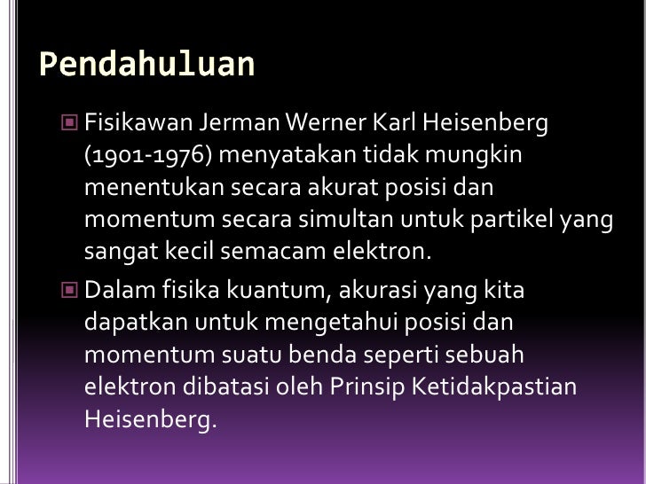 Ketidakpastian Heisenberg