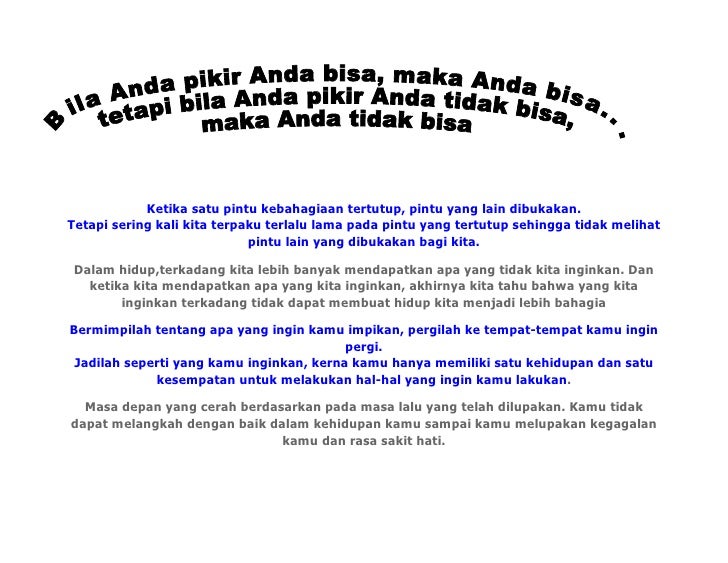 Ketika Satu Pintu Kebahagiaan Tertutup Ketika Satu Pintu Kebahagiaan Tertutup
