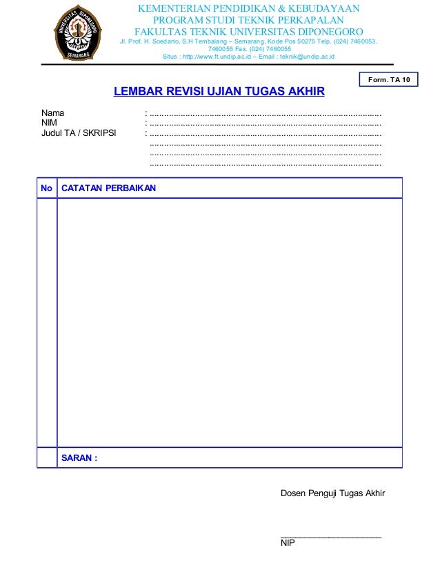 Ket mhs formulir tat rdll jurusan perkapalan Ket mhs formulir tat rdll jurusan perkapalan