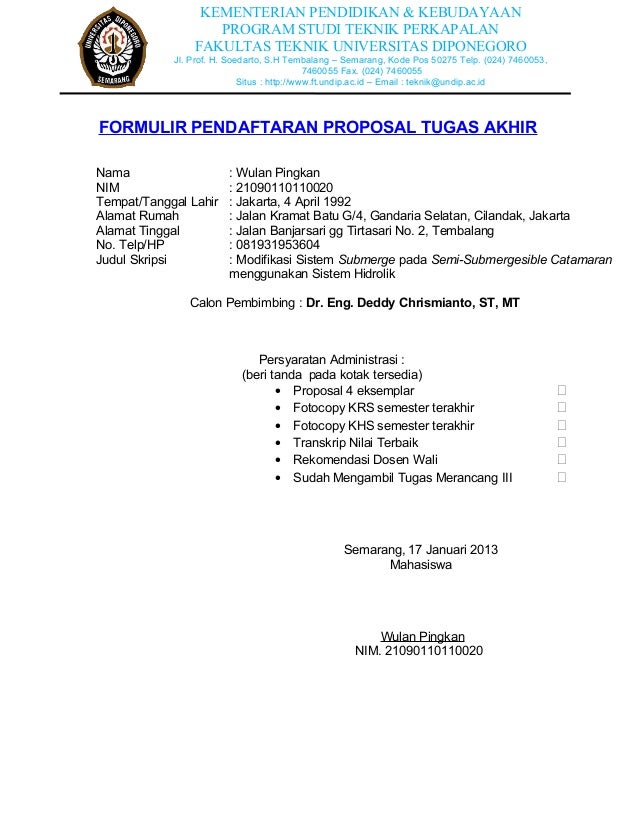 Ket mhs formulir tat rdll jurusan perkapalan Ket mhs formulir tat rdll jurusan perkapalan