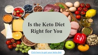 Is the Keto Diet Right for You
Is the Keto Diet
Right for You
Click here to get your keto diet
 