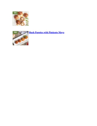 Hush Puppies with Pimiento Mayo
 