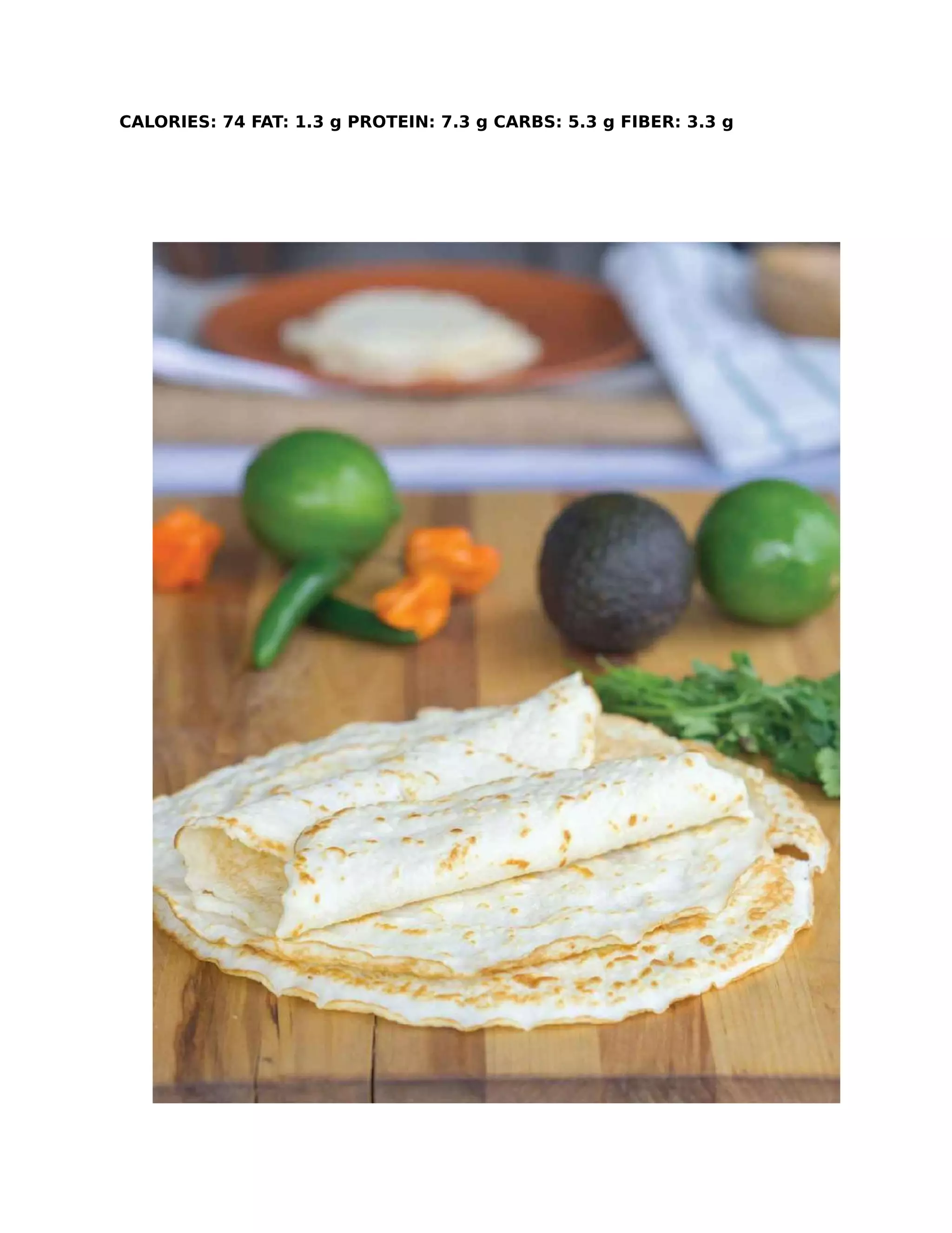 CALORIES: 74 FAT: 1.3 g PROTEIN: 7.3 g CARBS: 5.3 g FIBER: 3.3 g
 