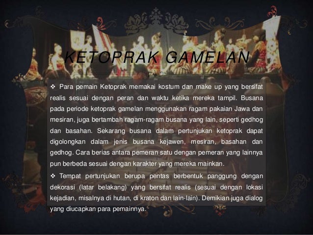 Kostum Ketoprak 