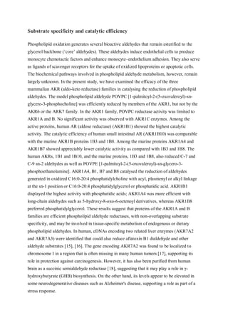 Keto reductases: structure, substrate specificityand roles in
