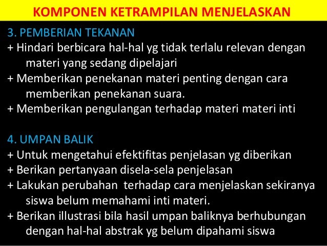 Ketrampilan dasar dalam pembelajaran terpadu bab 3