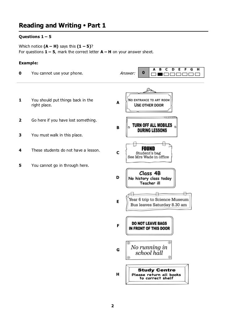 cambridge ket exam sample papers pdf